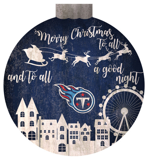 Tennessee Titans 12" Christmas Village Wall Art