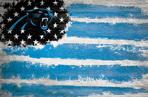 Carolina Panthers 17" x 26" Flag Sign