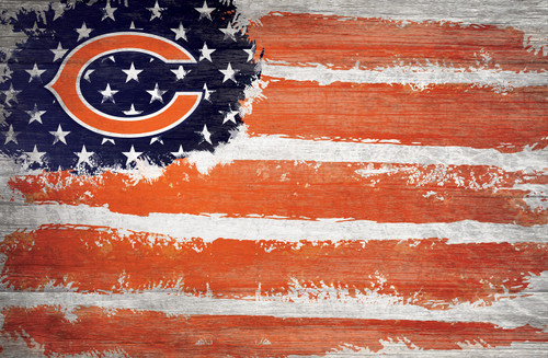 Chicago Bears 17" x 26" Flag Sign