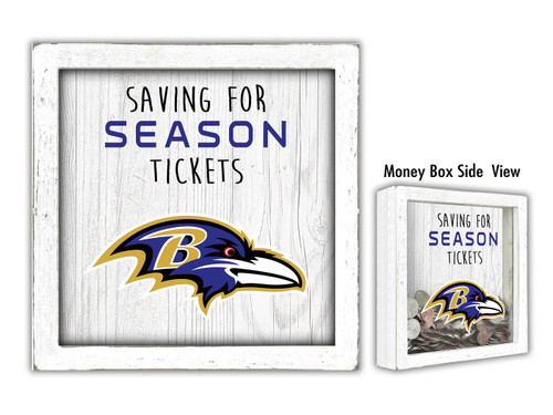 Baltimore Ravens Saving for Tickets Money Box
