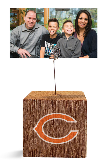 Chicago Bears Block Spiral Photo Holder