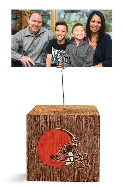 Cleveland Browns Block Spiral Photo Holder