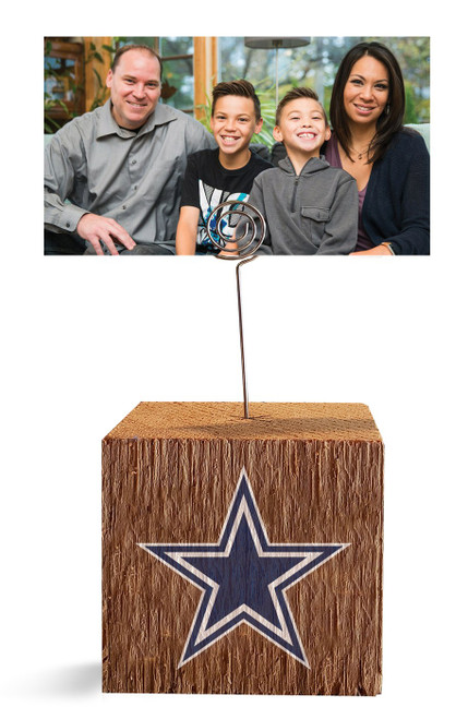 Dallas Cowboys Block Spiral Photo Holder