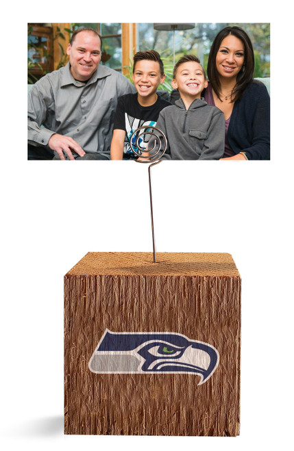 Seattle Seahawks Block Spiral Photo Holder