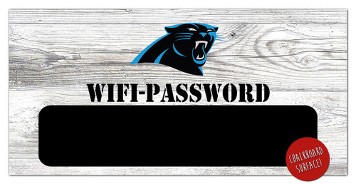 Carolina Panthers 6" x 12" Wifi Password Sign