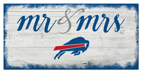 Buffalo Bills Script Mr. & Mrs. Sign