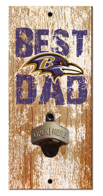Baltimore Ravens Best Dad Bottle Opener