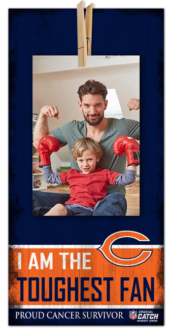 Chicago Bears I am the Toughest Fan 6" x 12" Sign