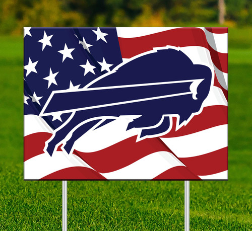 Buffalo Bills Patriotic Yard Sign