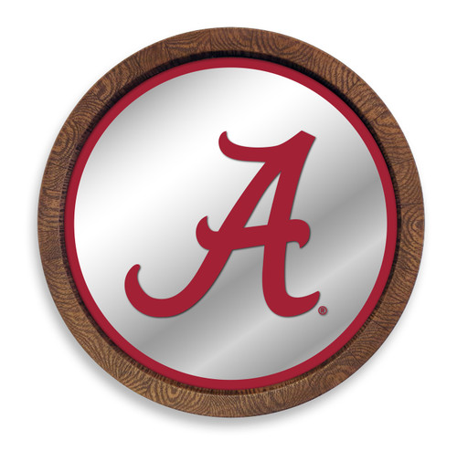 Alabama Crimson Tide Barrel Top Mirrored Wall Sign