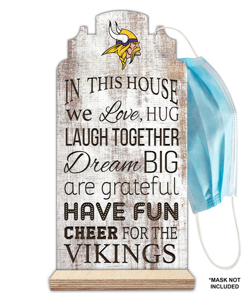 Minnesota Vikings In This House Mask Holder