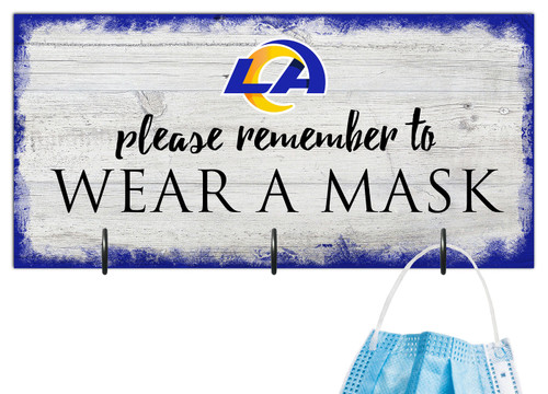 Los Angeles Rams Please Wear Your Mask Sign