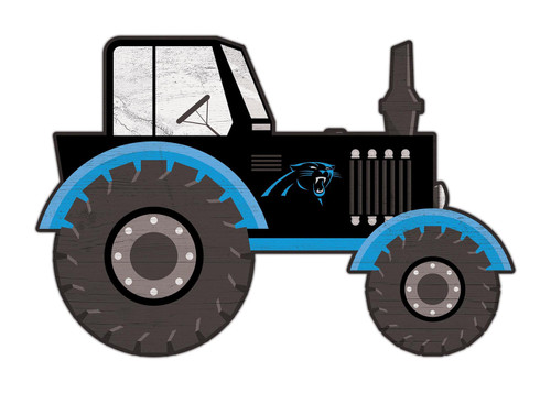 Carolina Panthers 12" Tractor Cutout Sign