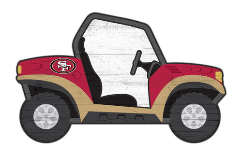 San Francisco 49ers 12" ATV Cutout Sign