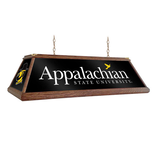Appalachian State Mountaineers Premium Wood Pool Table Light