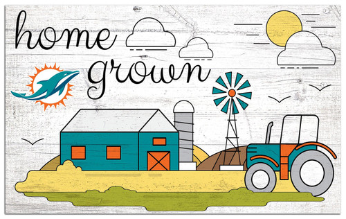 Miami Dolphins Home Grown 11" x 19" Sign