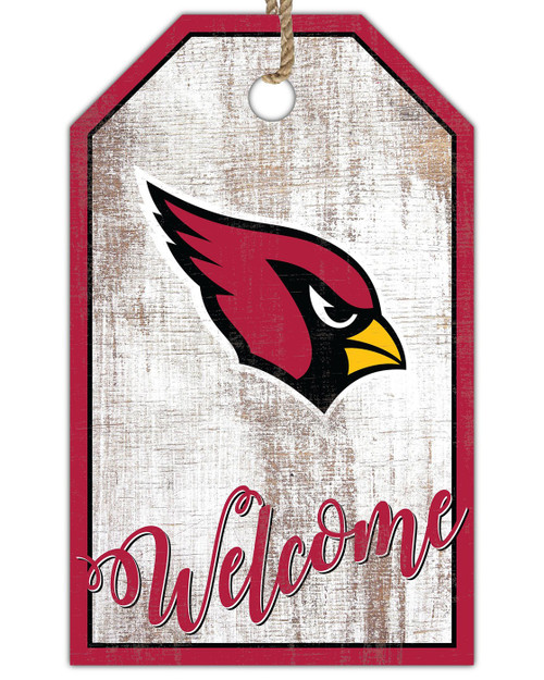 Arizona Cardinals Welcome Team Tag 11" x 19" Sign