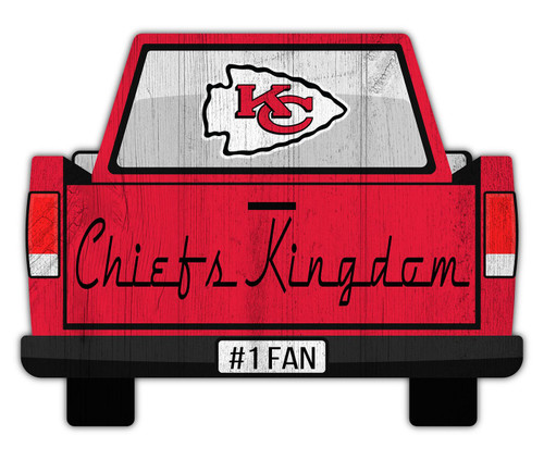 Kansas City Chiefs 12" Truck Back Cutout Sign