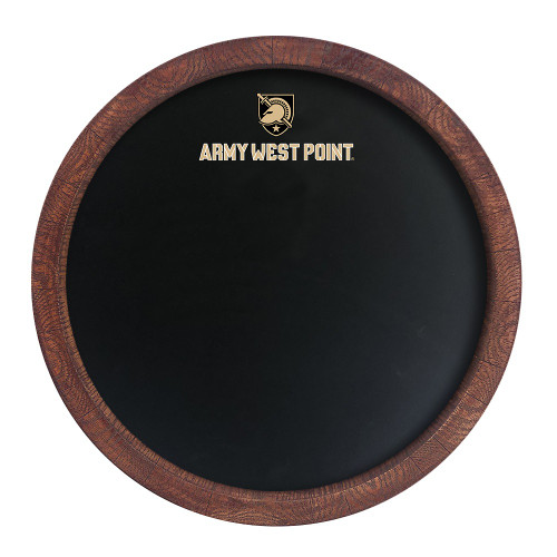 Army Black Knights Chalkboard ""Faux"" Barrel Top Sign