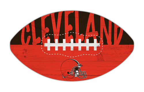 Cleveland Browns 12" Football Cutout Sign