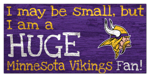 Minnesota Vikings Huge Fan 6" x 12" Sign