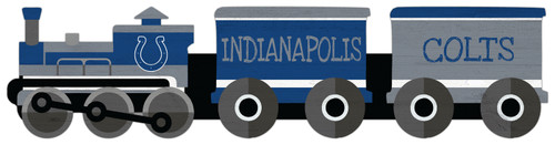 Indianapolis Colts Train Cutout 6" x 24" Sign