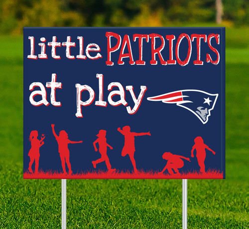 New England Patriots Little Fans at Play 2-Sided Yard Sign