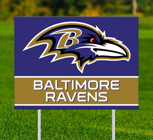 Baltimore Ravens Team Name Yard Sign