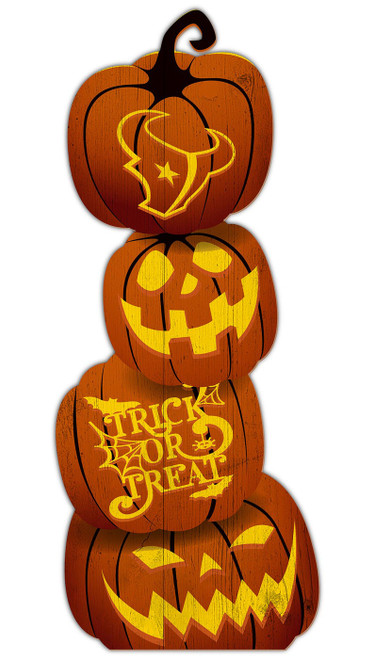Houston Texans Pumpkin Stack 31" Leaner