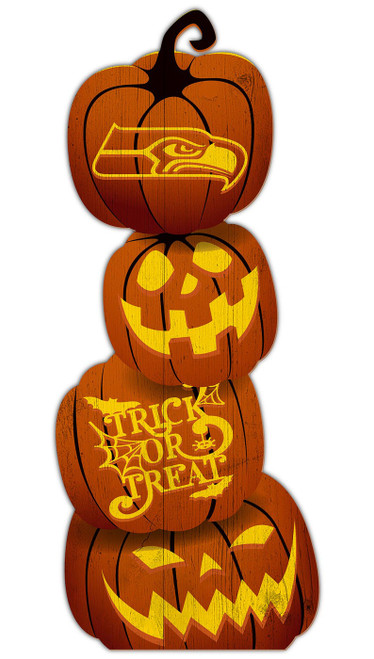 Seattle Seahawks Pumpkin Stack 31" Leaner