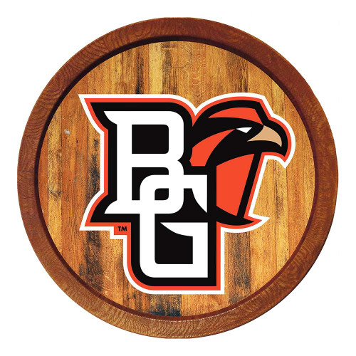 Bowling Green State Falcons "Faux" Barrel Top Sign