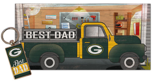 Green Bay Packers Best Dad Key Chain Combo Set