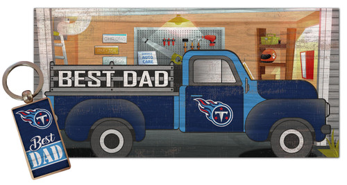Tennessee Titans Best Dad Key Chain Combo Set