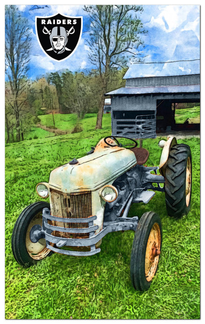 Las Vegas Raiders Farmscape 11" x 19" Sign
