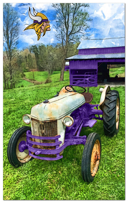 Minnesota Vikings Farmscape 11" x 19" Sign