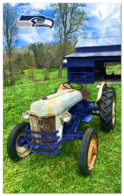 Seattle Seahawks Farmscape 11" x 19" Sign