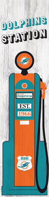 Miami Dolphins Retro Pump 48" Leaner