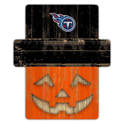 Tennessee Titans Pumpkin Cutout with Stake
