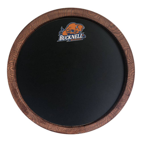 Bucknell Bison Chalkboard ""Faux"" Barrel Top Sign
