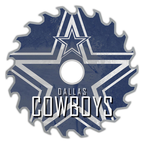 Dallas Cowboys 12" Rustic Circular Saw Sign