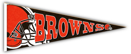 Cleveland Browns 24" Wood Pennant