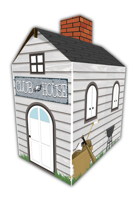 Philadelphia Eagles Cardboard Clubhouse Playhouse
