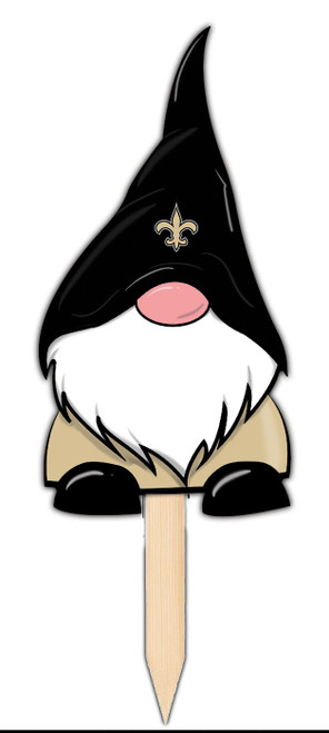 New Orleans Saints Gnome Yard Stake