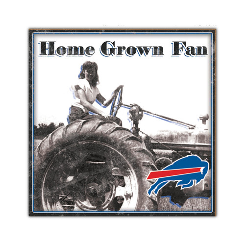 Buffalo Bills Home Grown 10" x 10" Sign