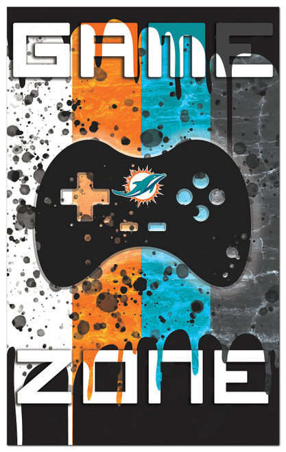 Miami Dolphins Game Zone 11" x 19" Sign