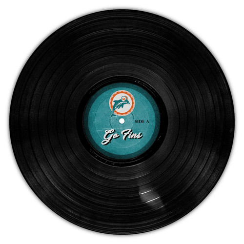 Miami Dolphins 12" Vinyl Circle