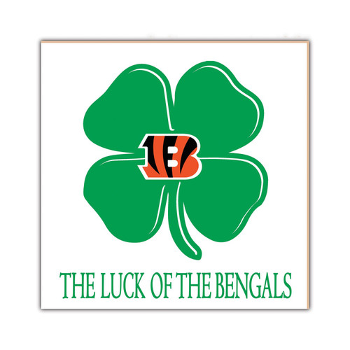 Cincinnati Bengals Luck of the Team 10" x 10" Sign
