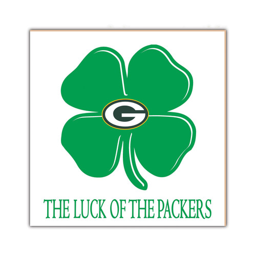 Green Bay Packers Luck of the Team 10" x 10" Sign