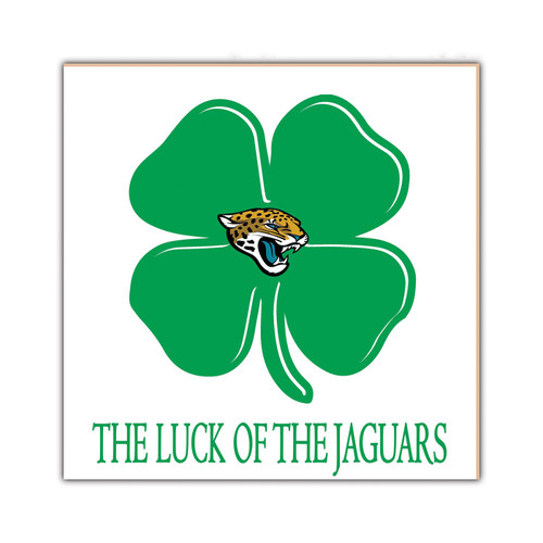 Jacksonville Jaguars Luck of the Team 10" x 10" Sign