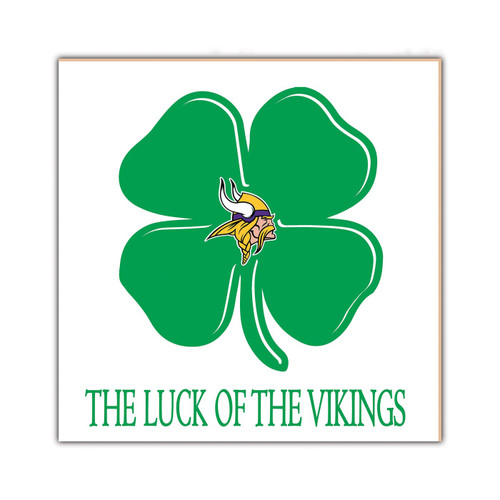 Minnesota Vikings Luck of the Team 10" x 10" Sign